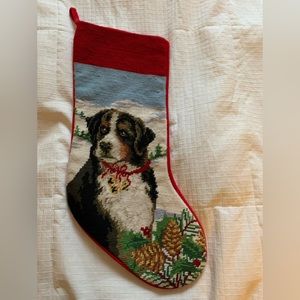 Bernese Mountain dog Christmas stocking